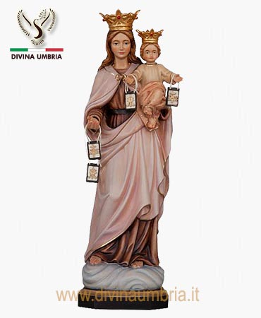 Sacred wood carvings - Virgin of Carmel