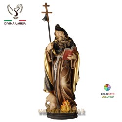 Statua di Sant'Antonio abate in legno