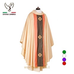 White chasuble out of silk