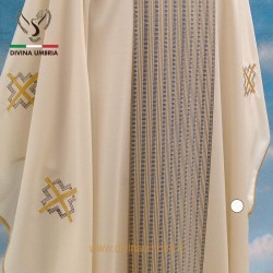 Chasuble with banding wooven
