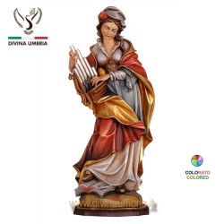 Statua in legno di Santa Cecilia