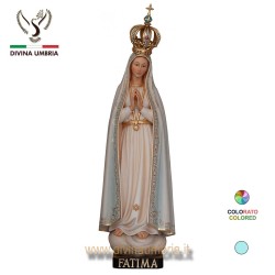 Statue hand-carved wood - Madonna of Fatima