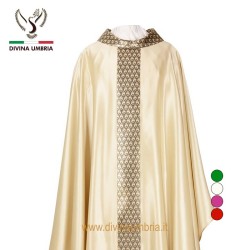 White chasuble made of satin silk