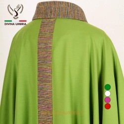 Casula verde lana e seta