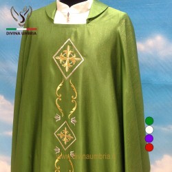 Green chasuble made of wool