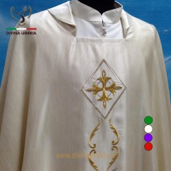 White chasuble made of wool