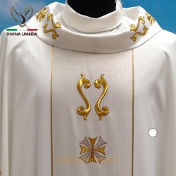 Embroidered Chasuble with gold thread embroidery