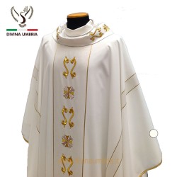 White Chasuble dedicated to Saint Patrick