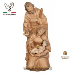 Statue in legno presepe - La Sacra Famiglia