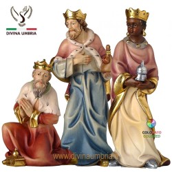 Wooden statues Nativity set - The Wise Men