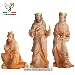 Nativity set: the Magi - Wooden statues