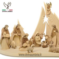 Handmade Nativity Set that includes all the wooden figures