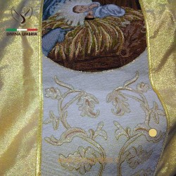 Nativity chasuble embroidered with five-weave process